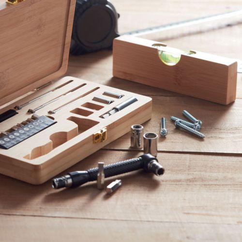 Mallette à outils en bambou - image 5